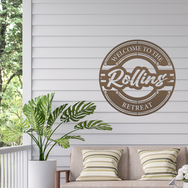 Patio Personalized Metal Sign Wall Decor for Patio, Pool Patio Sign, Pool House Wall Decor, Patio Wall Decor, Patio Deck Wall Art, Garage Metal Sign