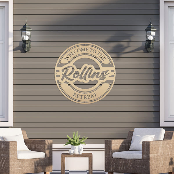 Patio Personalized Metal Sign Wall Decor for Patio, Pool Patio Sign, Pool House Wall Decor, Patio Wall Decor, Patio Deck Wall Art, Garage Metal Sign