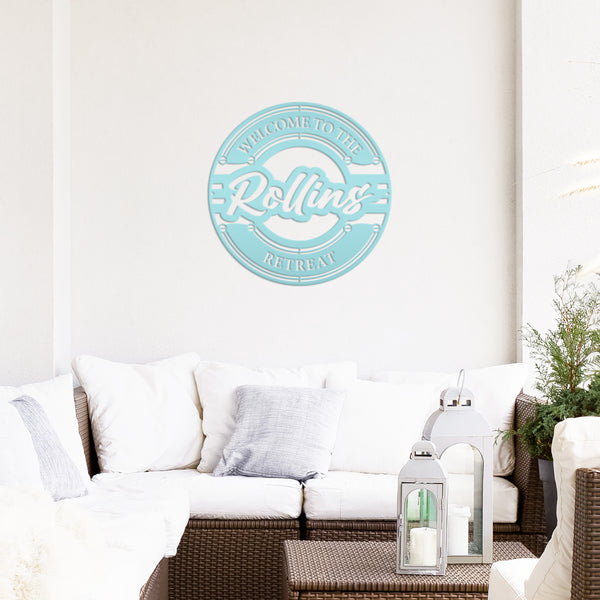 Patio Personalized Metal Sign Wall Decor for Patio, Pool Patio Sign, Pool House Wall Decor, Patio Wall Decor, Patio Deck Wall Art, Garage Metal Sign