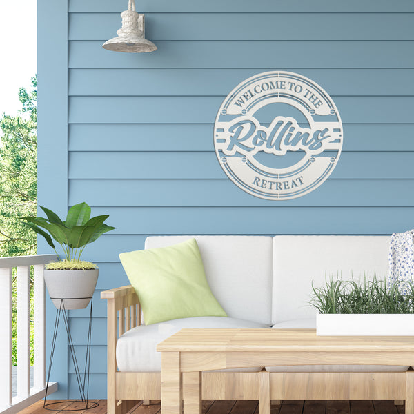 Patio Personalized Metal Sign Wall Decor for Patio, Pool Patio Sign, Pool House Wall Decor, Patio Wall Decor, Patio Deck Wall Art, Garage Metal Sign
