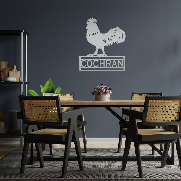 rustic rooster wall art