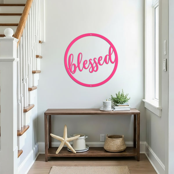 Blessed Metal Decor, Blessed Sign Wall Decor , Blessed Wall Art, Blessed Wall Sign, Blessed Home Decor, Blessed Decor for the Wall, Blessed Sign