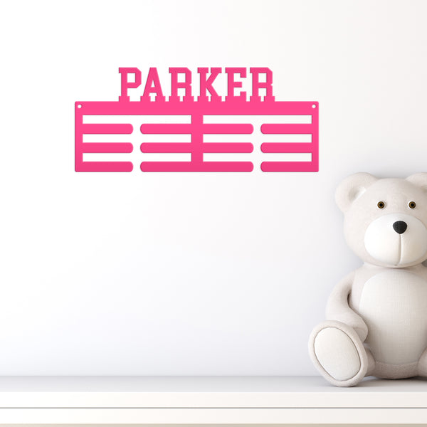 Medal Award Hanging Rack, Custon Sport Metal Ribbon Wall Display, Unique Gift Idea, Personalized Medal Holder, Birthday or Christmas Present