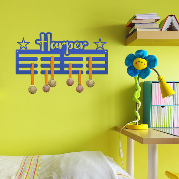 Medal Holder, Custom Name Wall Decor, Personalized Award Display, Boys and Girls Sports Memorabilia, Unique Team Gift Idea