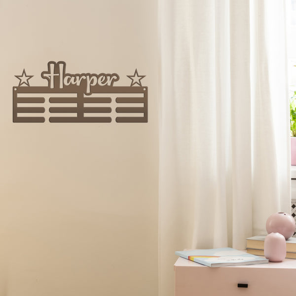 Medal Holder, Custom Name Wall Decor, Personalized Award Display, Boys and Girls Sports Memorabilia, Unique Team Gift Idea