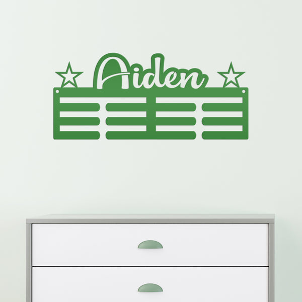 Medal Holder, Custom Name Wall Decor, Personalized Award Display, Boys and Girls Sports Memorabilia, Unique Team Gift Idea