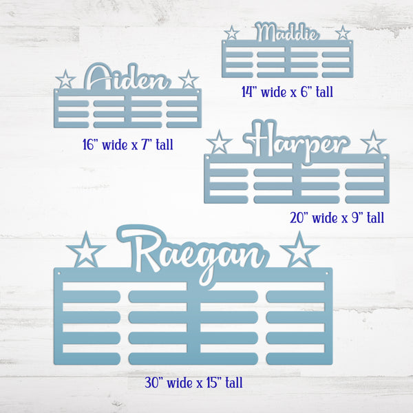 Medal Holder, Custom Name Wall Decor, Personalized Award Display, Boys and Girls Sports Memorabilia, Unique Team Gift Idea