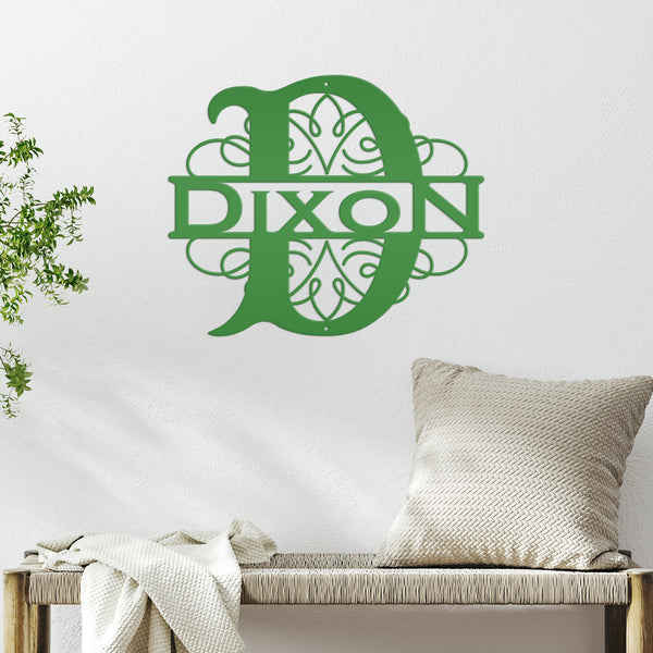 Monogram Metal Sign, Last Name Sign, Personalized Monogram, Wedding Gift