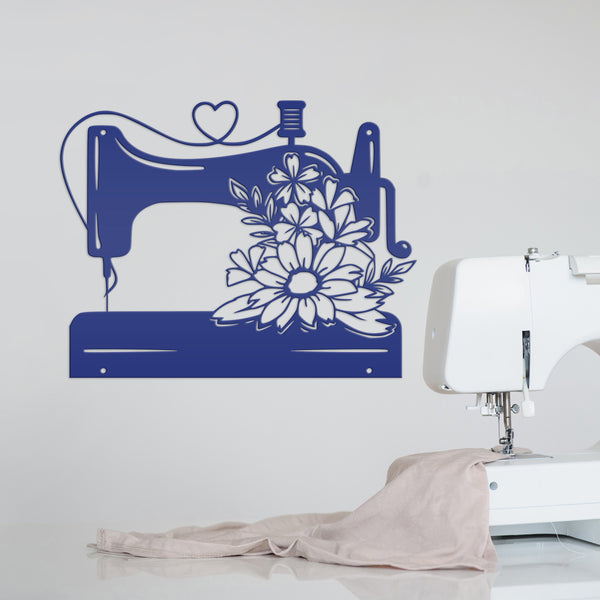 Sewing machine metal sign 