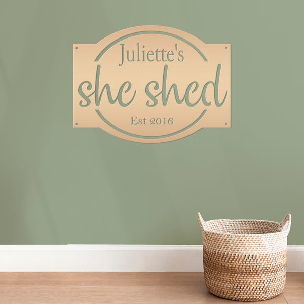 Personalized She Shed Sign, Woman Cave Sign & Wall Decor, She Shed Wall Art, Woman Cave Wall Decor & Wall Art, Woman Shed , Woman Cave Decor