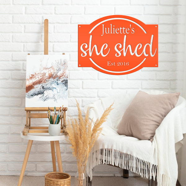 Personalized She Shed Sign, Woman Cave Sign & Wall Decor, She Shed Wall Art, Woman Cave Wall Decor & Wall Art, Woman Shed , Woman Cave Decor