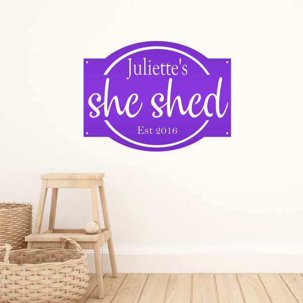 Personalized She Shed Sign, Woman Cave Sign & Wall Decor, She Shed Wall Art, Woman Cave Wall Decor & Wall Art, Woman Shed , Woman Cave Decor