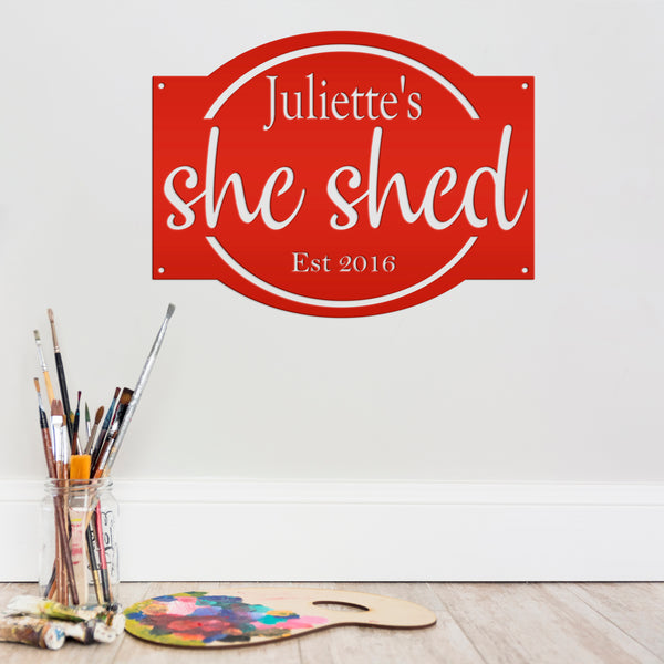 Personalized She Shed Sign, Woman Cave Sign & Wall Decor, She Shed Wall Art, Woman Cave Wall Decor & Wall Art, Woman Shed , Woman Cave Decor