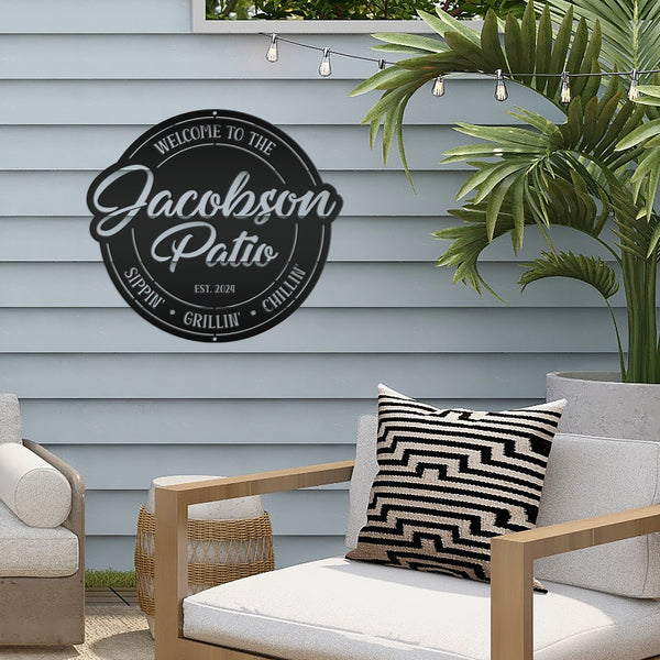 Personalized Patio Sign - Make it Your Own Wording - Business Sign - Wedding Gift - Anniversary Gift
