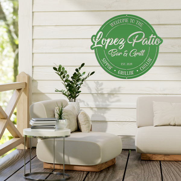 Personalized Patio Sign - Make it Your Own Wording - Business Sign - Wedding Gift - Anniversary Gift