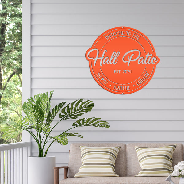 Personalized Patio Sign - Make it Your Own Wording - Business Sign - Wedding Gift - Anniversary Gift
