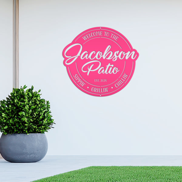 Personalized Patio Sign - Make it Your Own Wording - Business Sign - Wedding Gift - Anniversary Gift