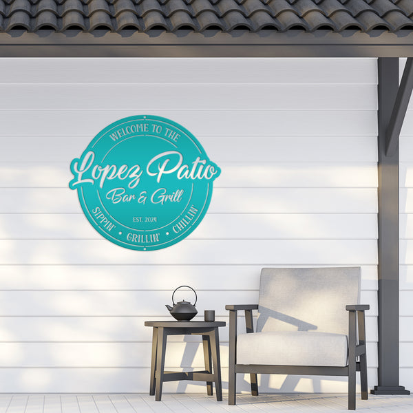 Personalized Patio Sign - Make it Your Own Wording - Business Sign - Wedding Gift - Anniversary Gift