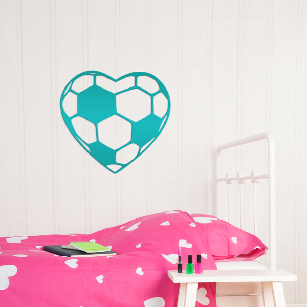 Soccer Metal Wall Sign, Soccer Wall Decor, Soccer Ball Decor, Soccer Gift, Soccer Girl Wall Decor, Soccer Lover, Soccer Present, Soccer Wall Art, Soccer Birthday Gift, Soccer Senior Gift