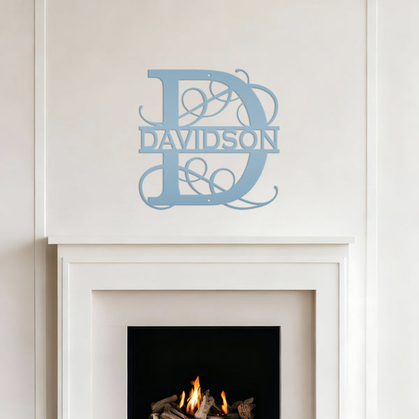 Personalized Letter Metal Sign, Monogram Family Letter and Name, Last Name Letter Monogram Sign, Letter Name Signs, Initial Letter Family Name Sign, Custom Wedding Anniversary or Family Gift