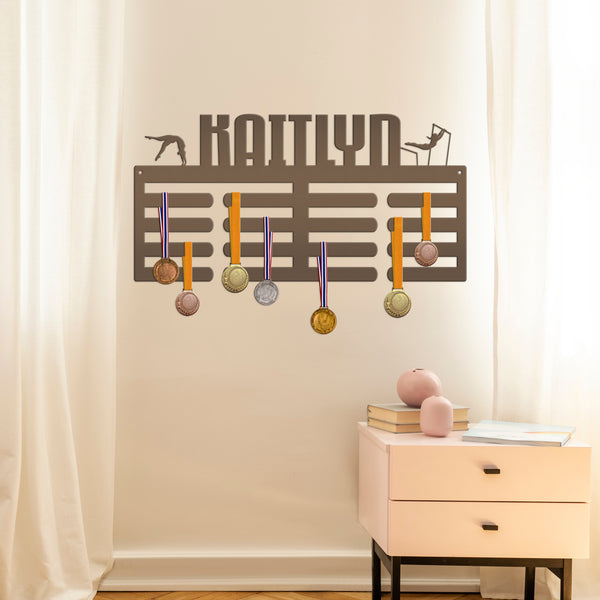 Personalized Gymnastics Medals Holder