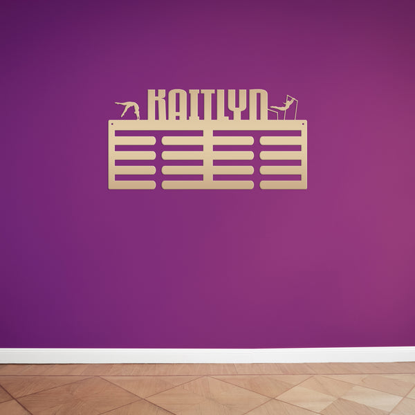 Personalized Gymnastics Medals Holder