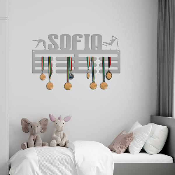 Personalized Gymnastics Medals Holder
