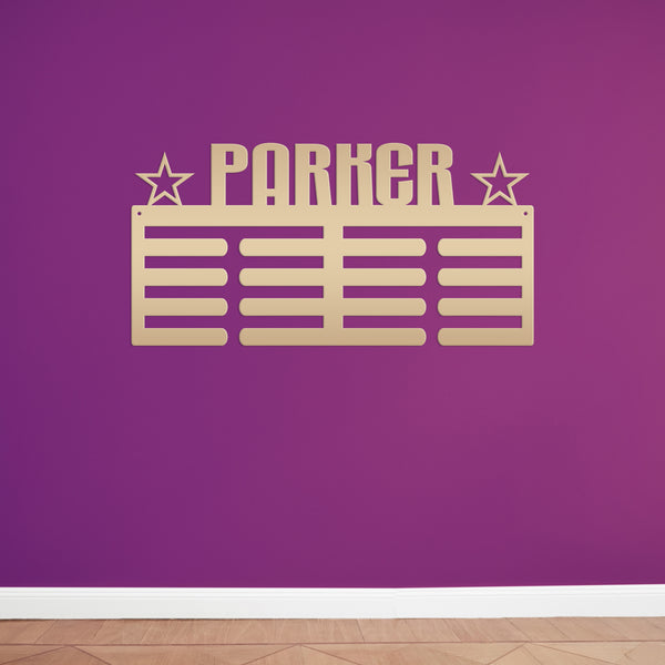 Personalized Star Sport Medals Holder - Senior Gift-Medal Holder-Hanger-Kids Bedroom Decor