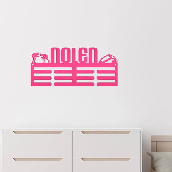 Personalized Wrestling Medals Holder - Senior Gift-Medal Holder-Hanger, Kids Bedroom Decor, Medals Holder for Bedroom