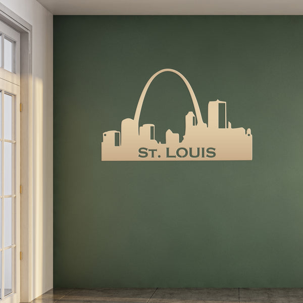 St. Louis Skyline Metal Sign, STL Skyline Wall Decor, Saint Louis City Skyline Wall Art, Stl Skyline Decor, STL Skyline Decoration, Basement Bar Wall Decor