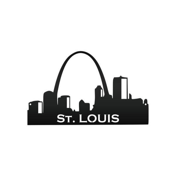 St. Louis Skyline Metal Sign, STL Skyline Wall Decor, Saint Louis City Skyline Wall Art, Stl Skyline Decor, STL Skyline Decoration, Basement Bar Wall Decor