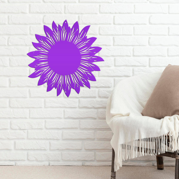 sunflower metal wall decor