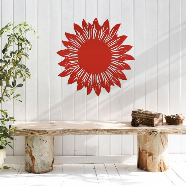 sunflower metal wall decor