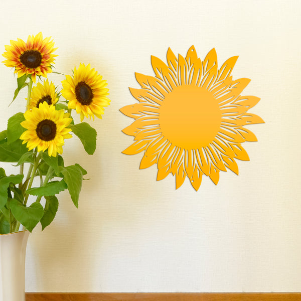 sunflower metal wall decor
