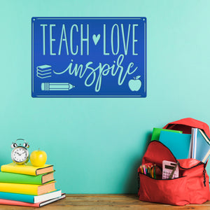 classroom teacher metal wall decor