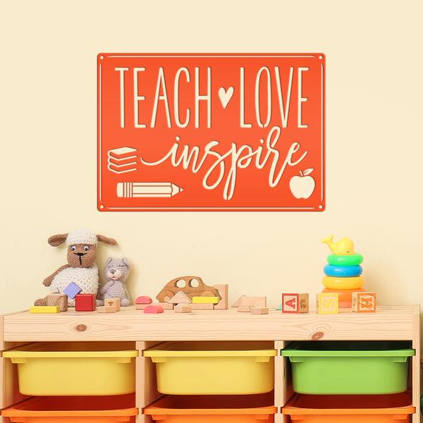 classroom teacher metal wall decor