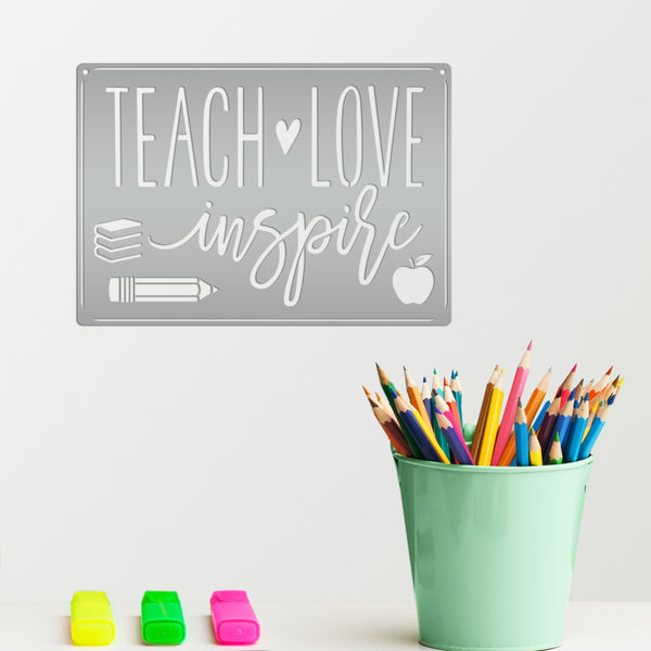 classroom teacher metal wall decor