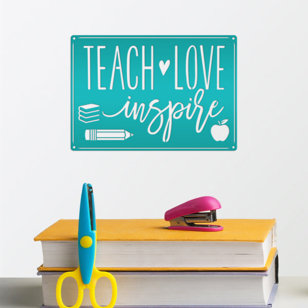 classroom teacher metal wall decor