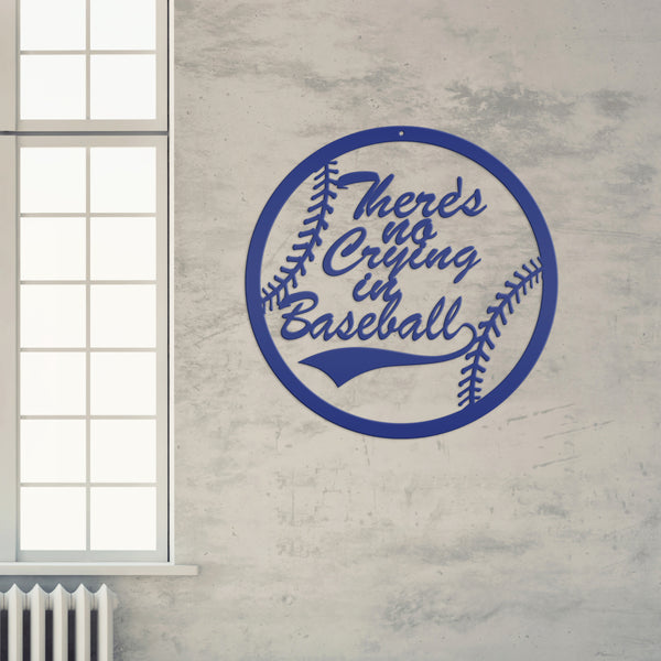 Funny Baseball Metal Wall Art & Kids Bedroom Decor