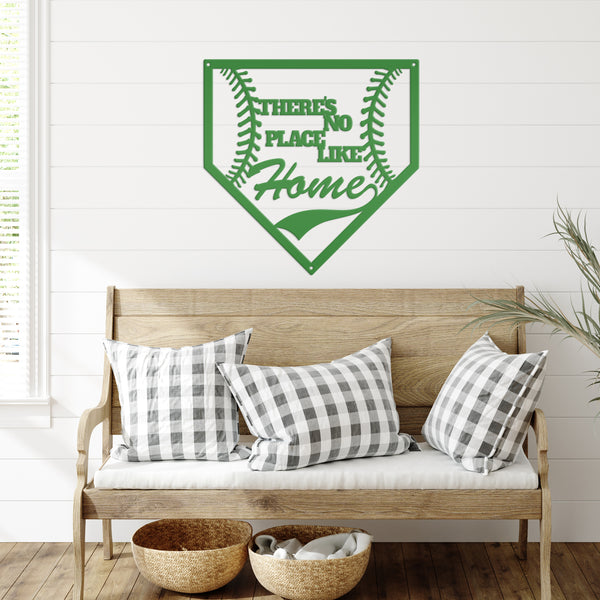 Baseball Home Plate Custom Metal Sign