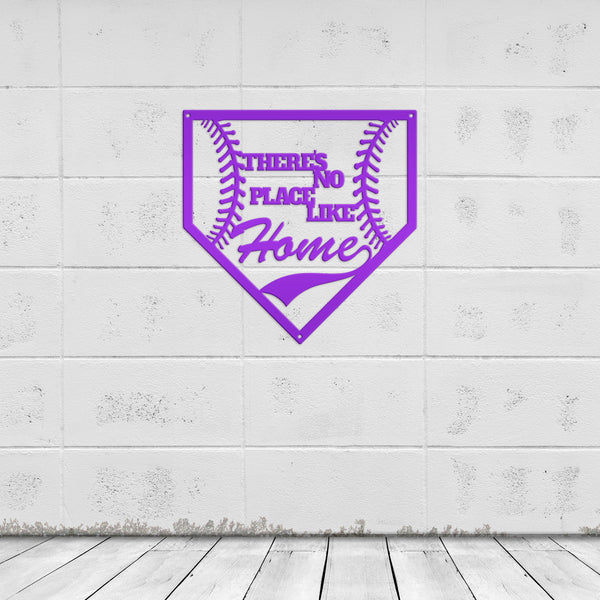 Baseball Home Plate Custom Metal Sign