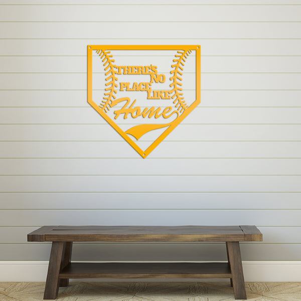 Baseball Home Plate Custom Metal Sign