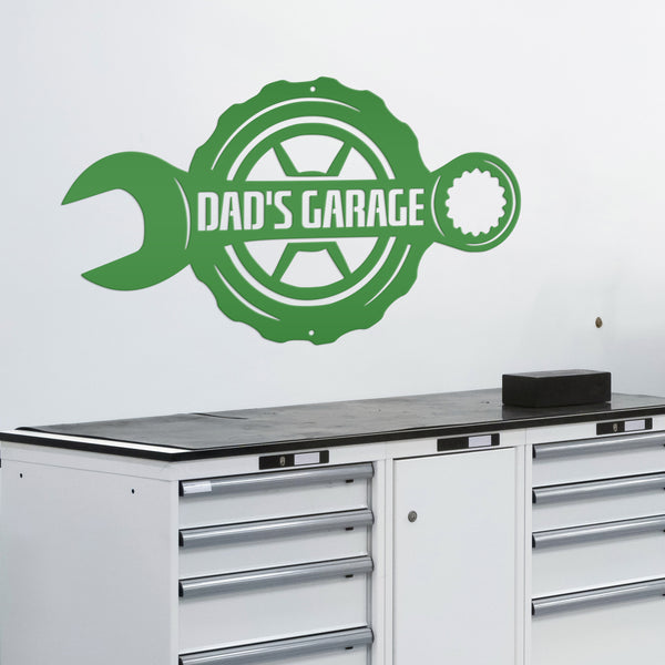 Custom Wrench Mechanic Metal Wall Art, Personalized Mechanic Name Sign Decoration For Room, Mechanic Metal Home Decor, Custom Mechanic Personalized Wrench Metal Sign, Gift for Day, Father's Day, Garage Sign Wall Decor, Dad's Garage Wall Decor