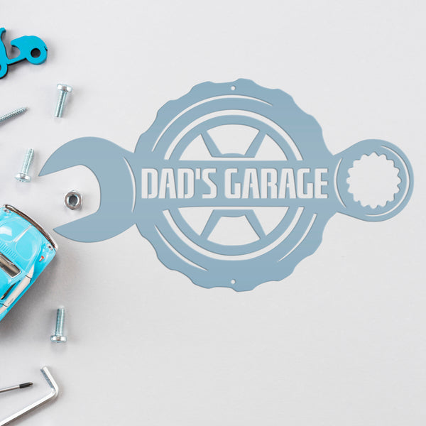 Custom Wrench Mechanic Metal Wall Art, Personalized Mechanic Name Sign Decoration For Room, Mechanic Metal Home Decor, Custom Mechanic Personalized Wrench Metal Sign, Gift for Day, Father's Day, Garage Sign Wall Decor, Dad's Garage Wall Decor