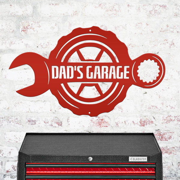 Custom Wrench Mechanic Metal Wall Art, Personalized Mechanic Name Sign Decoration For Room, Mechanic Metal Home Decor, Custom Mechanic Personalized Wrench Metal Sign, Gift for Day, Father's Day, Garage Sign Wall Decor, Dad's Garage Wall Decor