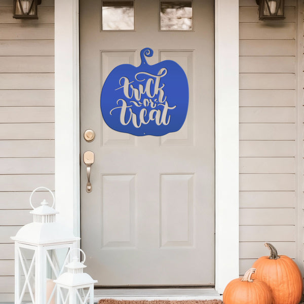 Trick or Treat Halloween Metal Sign