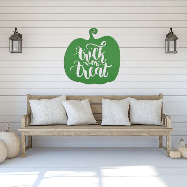 Trick or Treat Halloween Metal Sign