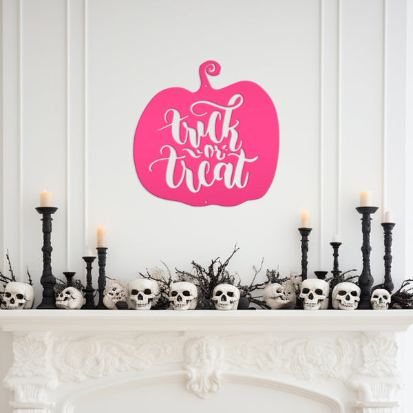 Trick or Treat Halloween Metal Sign