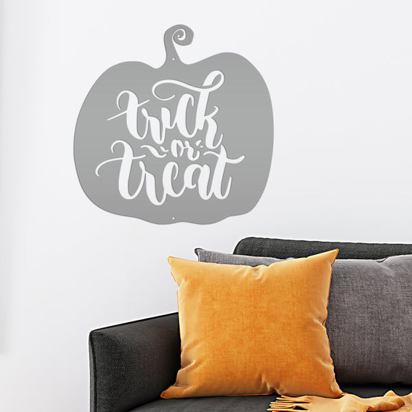 Trick or Treat Halloween Metal Sign