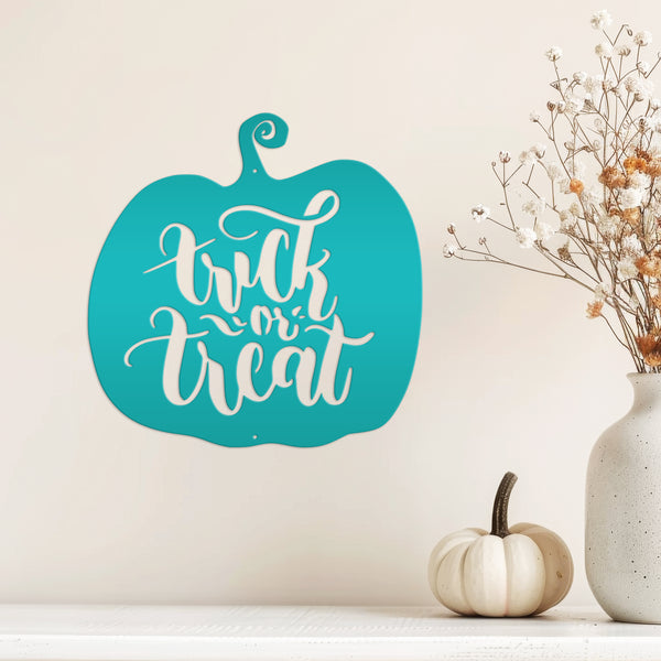 Trick or Treat Halloween Metal Sign